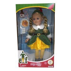 18" My Life As BUDDY THE ELF Blonde Hair & Blue Eyes Doll Maple Syrup Spaghetti